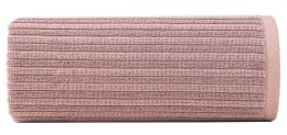 Ręcznik Avinion 1 70x140 pudrowy frotte z ozdobną bordiurą w pasy 500 g/m2 Terra Collection 