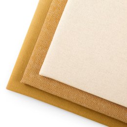 Ręcznik kuchenny LETTY kolor musztardowy drukowany motyw nowoczesny styl klasyczny 50x70 ameliahome - KIT/AH/LETTY/MIX/STAMP/CAR