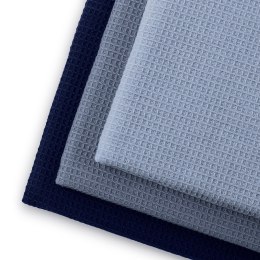 Ręcznik kuchenny LETTY kolor niebieski tłoczony motyw klasyczny styl klasyczny 50x70 ameliahome - KIT/AH/LETTY/WAFFLE/LIVIDS/3PA