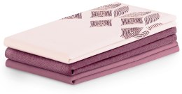 Ręcznik kuchenny LETTY kolor różowy drukowany motyw nowoczesny styl klasyczny 50x70 ameliahome - KIT/AH/LETTY/MIX/STAMP/ORCHIDS/