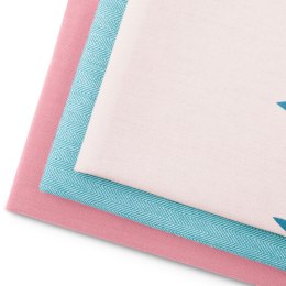 Ręcznik kuchenny LETTY kolor różowy drukowany motyw nowoczesny styl nowoczesny 50x70 ameliahome - KIT/AH/LETTY/MIX/LEAVES/TURQ&P