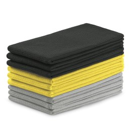 Ręcznik kuchenny LETTY kolor szary gładki motyw klasyczny styl klasyczny 50x70 ameliahome - KIT/AH/LETTY/PLAIN/GREYS&YELLOW/9PAC