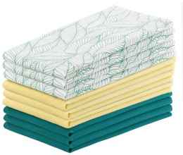 Ręcznik kuchenny LETTY kolor turkusowy drukowany motyw nowoczesny styl nowoczesny 50x70 ameliahome - KIT/AH/LETTY/MIX/GRAIN/TURQ