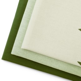 Ręcznik kuchenny LETTY kolor zielony drukowany motyw nowoczesny styl nowoczesny 50x70 ameliahome - KIT/AH/LETTY/MIX/LEAVES/GREEN