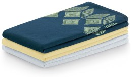 Ręcznik kuchenny LETTY kolor żółty drukowany motyw nowoczesny styl klasyczny 50x70 ameliahome - KIT/AH/LETTY/MIX/STAMP/LIVIDS&YE