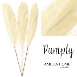 Sztuczny kwiat PAMPLY kolor beżowy ameliahome - PAMPAS/AH/PAMPLY/CREAM/110CM/3PCS