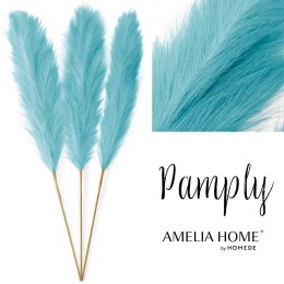 Sztuczny kwiat PAMPLY kolor niebieski ameliahome - PAMPAS/AH/PAMPLY/BABYBLUE/110CM/3PCS