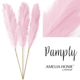 Sztuczny kwiat PAMPLY kolor różowy styl boho ameliahome - PAMPAS/AH/PAMPLY/POWDERPINK/110CM/3PCS