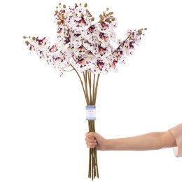Sztuczny kwiat FALENI kolor biały styl nowoczesny ameliahome - ARTFLOWER/AH/FALENI/WHITE+PLUM/10PCS