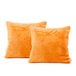 Poszewka dekoracyjna MIC kolor pomarańczowy gładki motyw klasyczny styl klasyczny 45x45 decoking - CUS/MIC/ORANGE/45x45*2