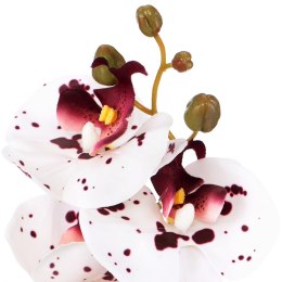 Sztuczny kwiat FALENI kolor biały styl nowoczesny ameliahome - ARTFLOWER/AH/FALENI/WHITE+PLUM/1PC