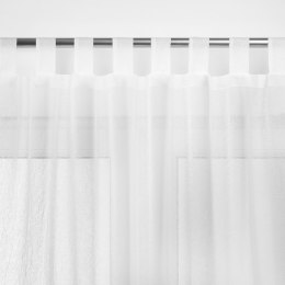 Firana KRESZ kolor biały styl klasyczny szelki szelki 10 cm woal gnieciony 140x250 homede - SCURT/HOM/KRESZ/TAB/WHITE/140x250