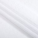 Firana DOTS kolor biały drukowany styl glamour przelotki przelotki srebrne woal 140x250 ameliahome - SCURT/AH/DOTS/EYELETS/SILVE