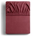 Prześcieradło AMBER kolor różowy styl klasyczny materiał jersey 80-90x200 DecoKing - FITTED/AMBER/OLDROSE/80-90x200+30