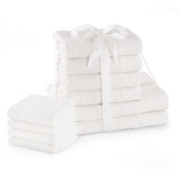 Ręcznik AMARI - AMELIAHOME kolor biały styl klasyczny 2*70x140+4*50x100+4*30x50 AmeliaHome - TOWEL/AH/AMARI/WHI/SET2*70x140+4*50