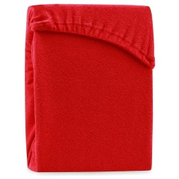 Prześcieradło RUBY kolor czerwony styl klasyczny materiał frotte 100-120x200 AmeliaHome - FITTEDFRO/AH/RUBY/RED24/N/100-120x200+