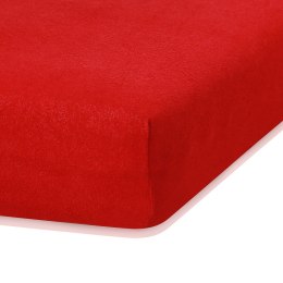 Prześcieradło RUBY kolor czerwony styl klasyczny materiał frotte 100-120x200 AmeliaHome - FITTEDFRO/AH/RUBY/RED24/N/100-120x200+